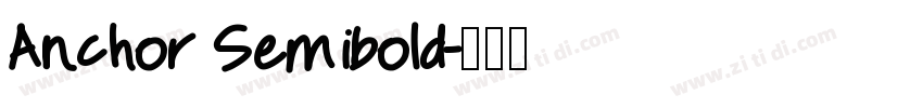 Anchor Semibold字体转换